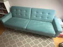 Sofa Nappa Sweetsit pojemnik, funkcja spania Miętowa Welur zmywalny