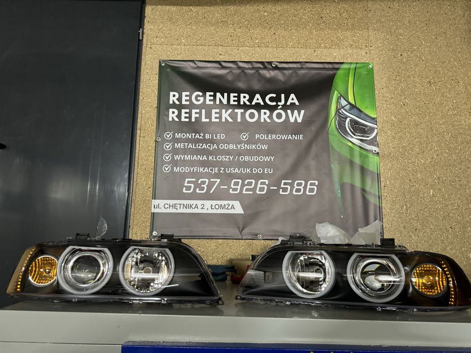 BMW E39 lampy polift przedlift BI LED BI XENON H7 przód lewa prawa