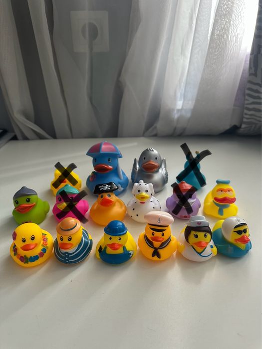 Резиновые игрушки уточки