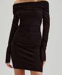 Czarna sukienka mini open shoulder