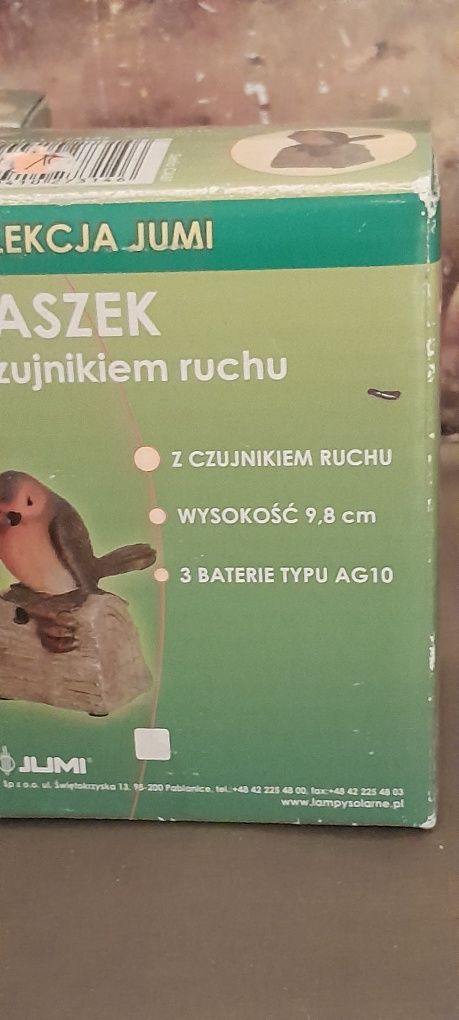 2 ptaszki,figurki z czujnikiem ruchu ćwirkajace