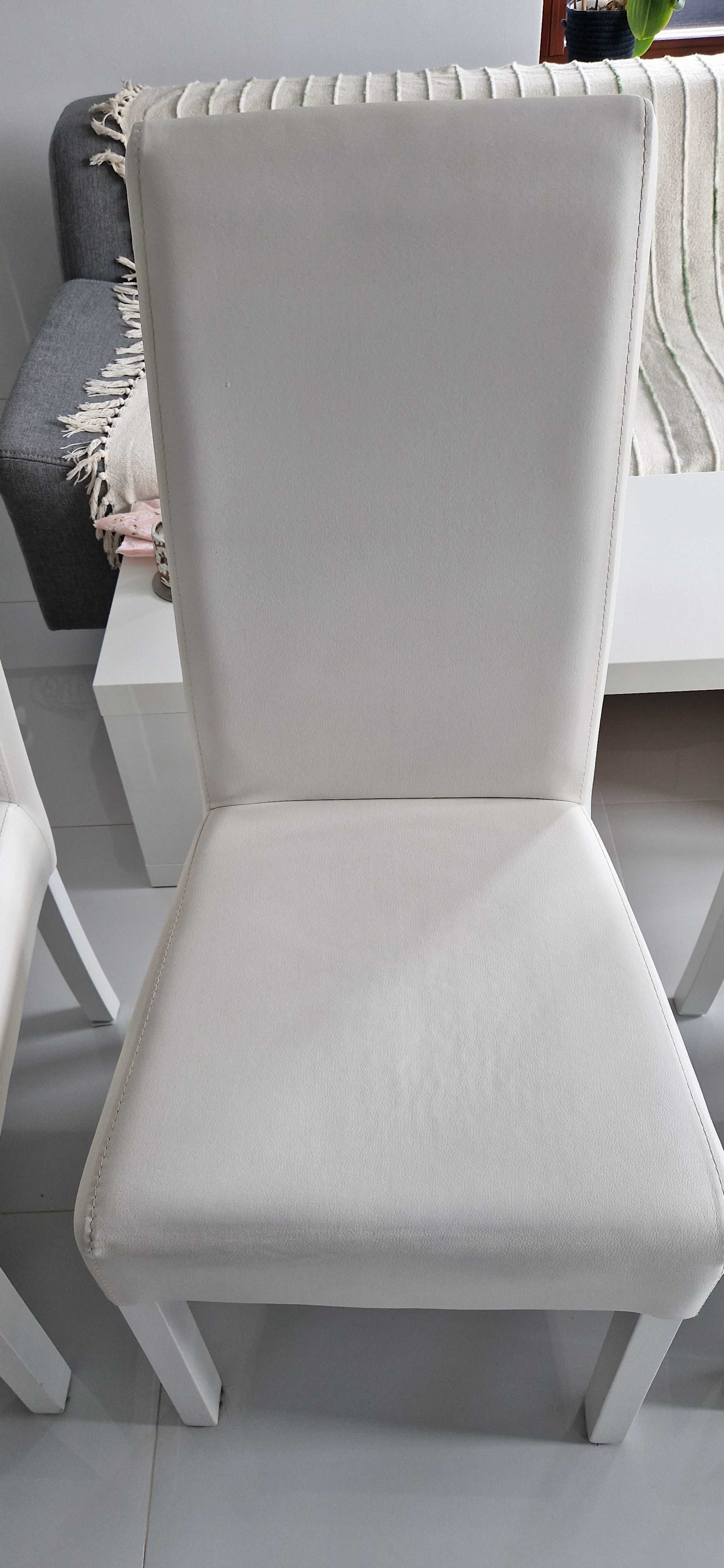 Krzesła do jadalni 4 sztuki białe