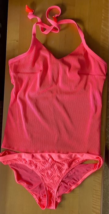 Bravissimo Lombok neon koral top tankini 38FF 85FF 85G + figi Curvy Ka