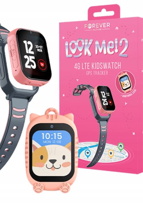 Smartwatch Zegarek Dla Dzieci Forever Gps Wifi 4 Kids Look Me Kw-510 R