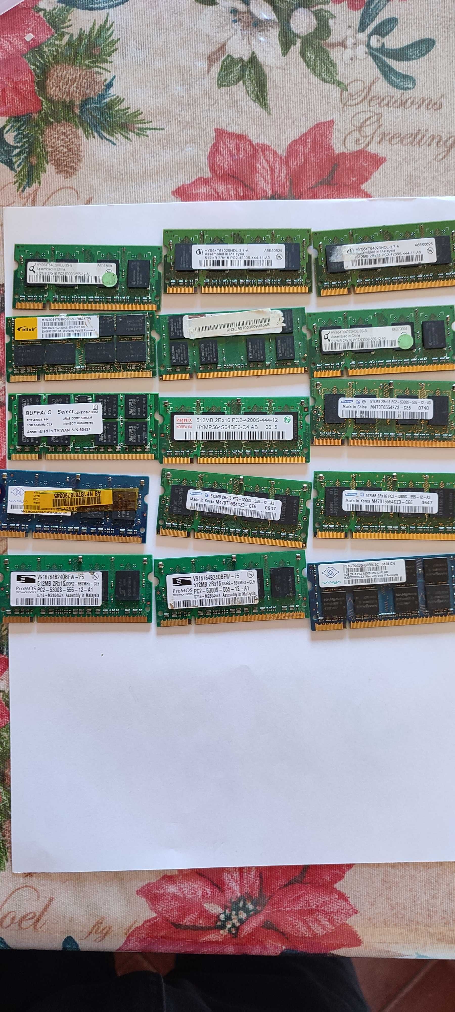 Memorias DDR2 Portátil