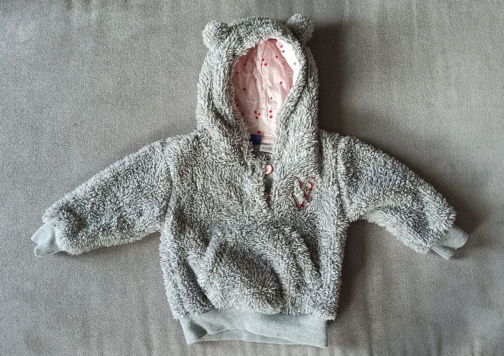 Nowa cieplutka mięciutka bluza 62 68