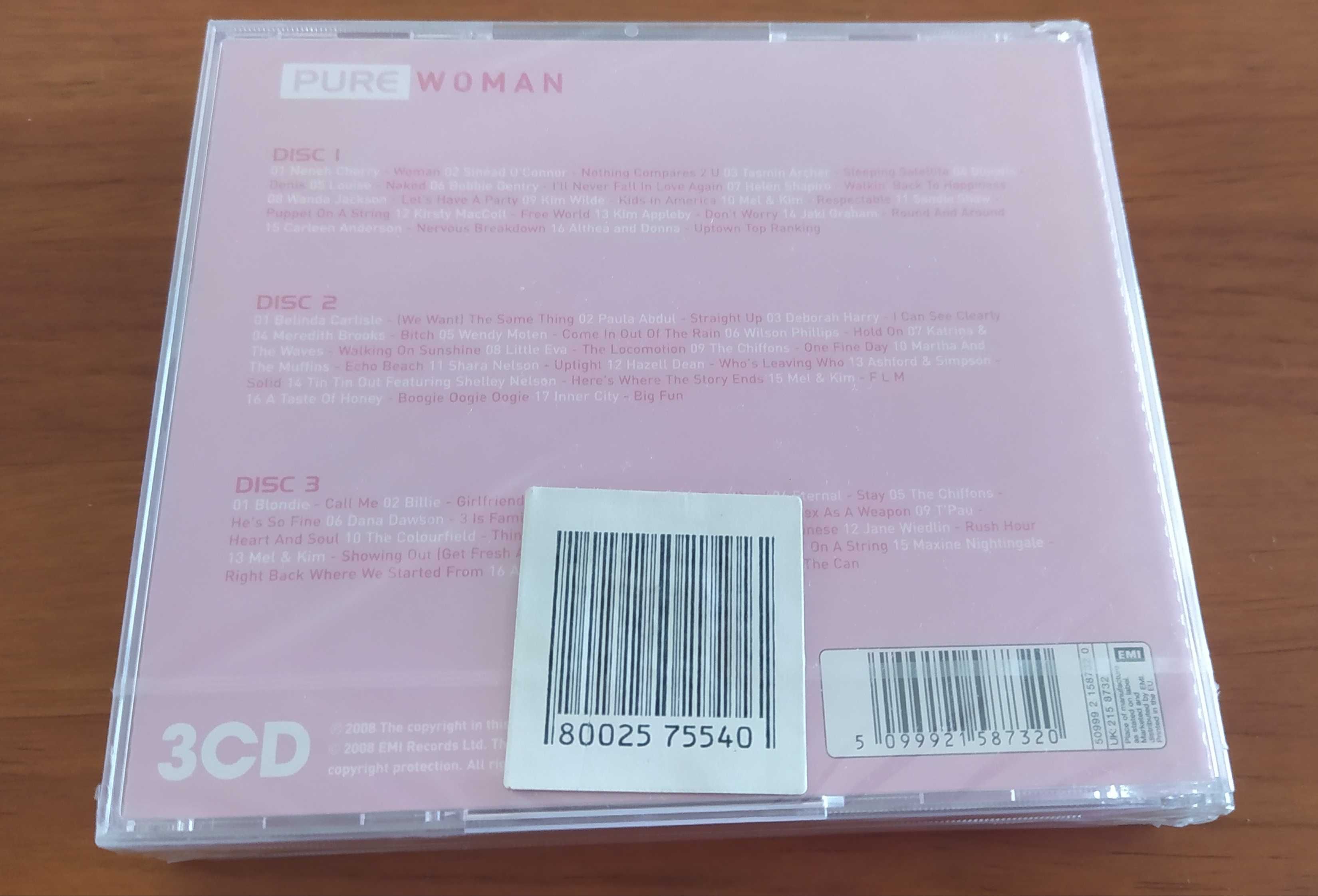 MÚSICA | PURE WOMAN | CD triplo | Mulher |Novo | Selado