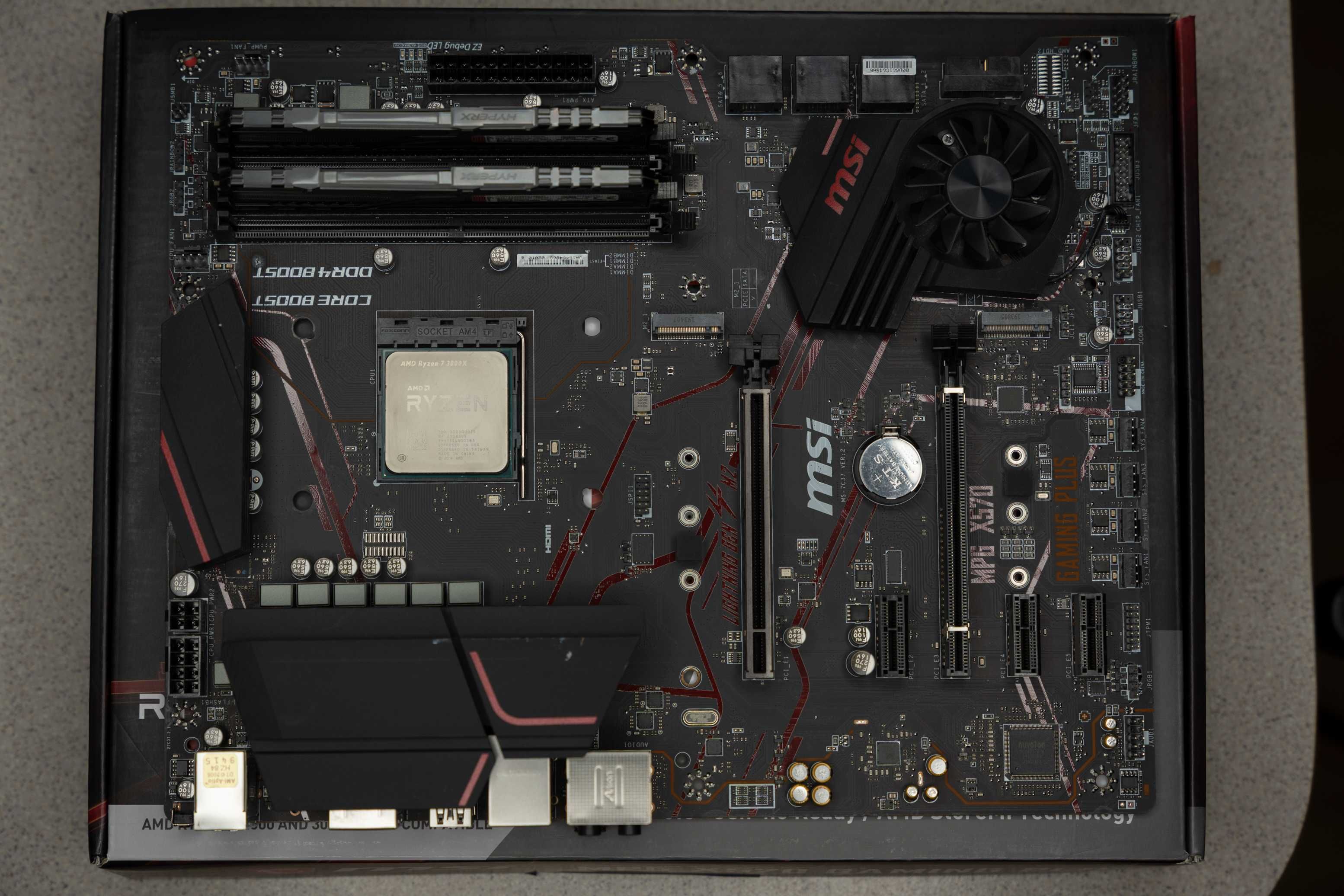 Zestaw MSI MPG X570 GP, Ryzen 7 3800X, HyperX Fury 32GB DDR4 3200MHz