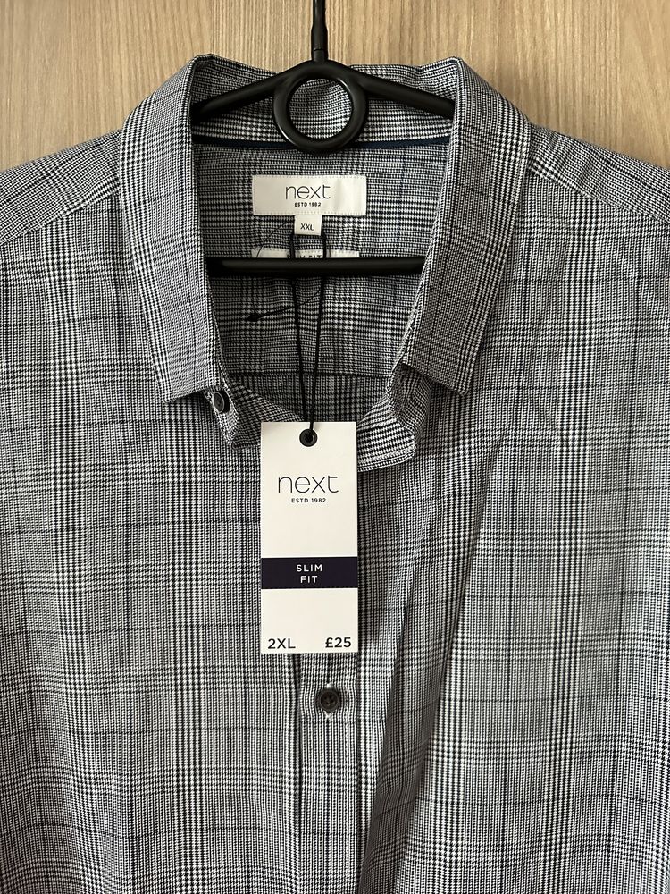 Męska koszula, Next, XXL, slim fit.