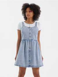 Новий джинсовий сарафан House M-L сукня плаття М-Л-ХЛ міні на гудзики