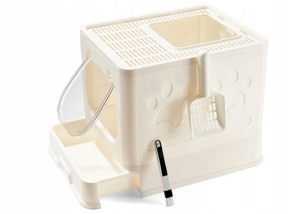 Vealind Kuweta Dla Małych I Średnich Kotów, Kuweta Z Pokrywką