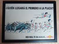 plakat Red Bull Hiszpania Pampeluna San Fermin byk