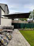 Parasol Paramondo 3x3m+ stojak betonowy kamień