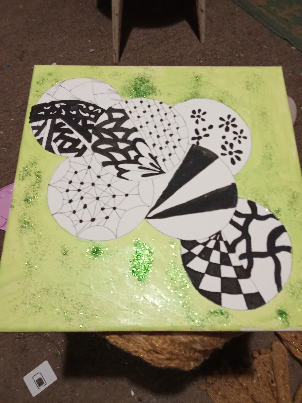 Quadro pintado em acrílico