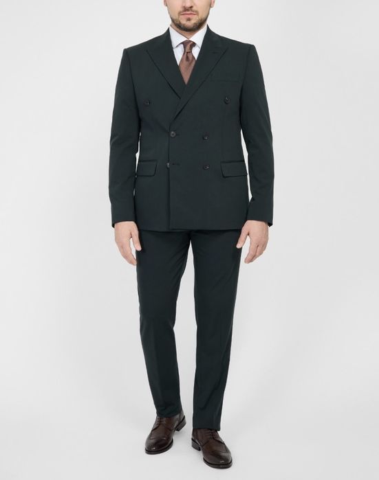 Двобортний костюм (темнозелений) - YARMICH