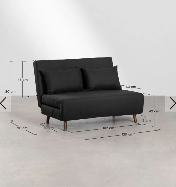 Sofá Cama Sklum cinzento