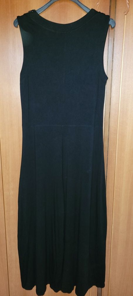 Długa czarna sukienka Sheego M/L