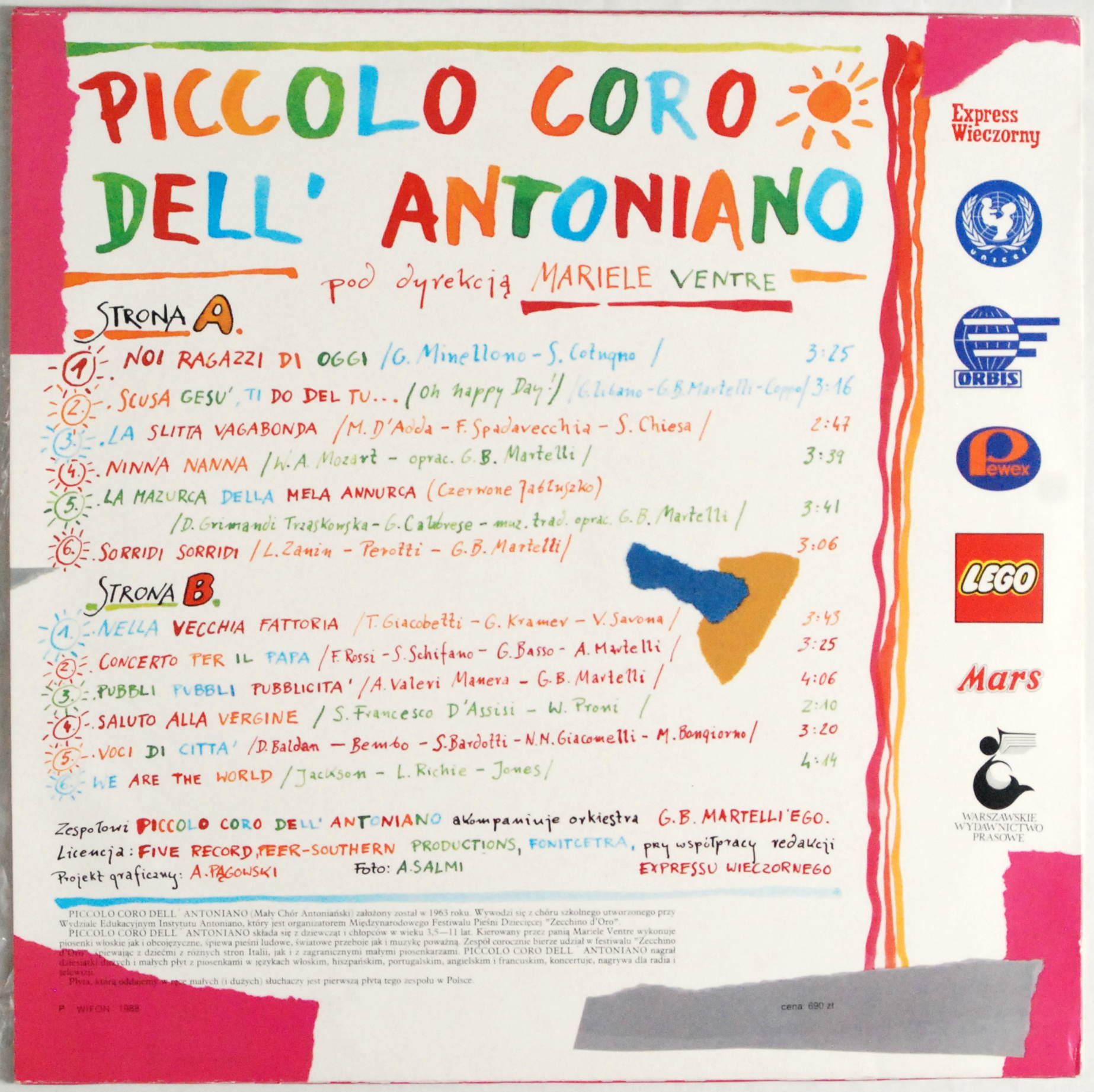 Piccolo Coro Dell' Antoniano (LP 125) s.EX+