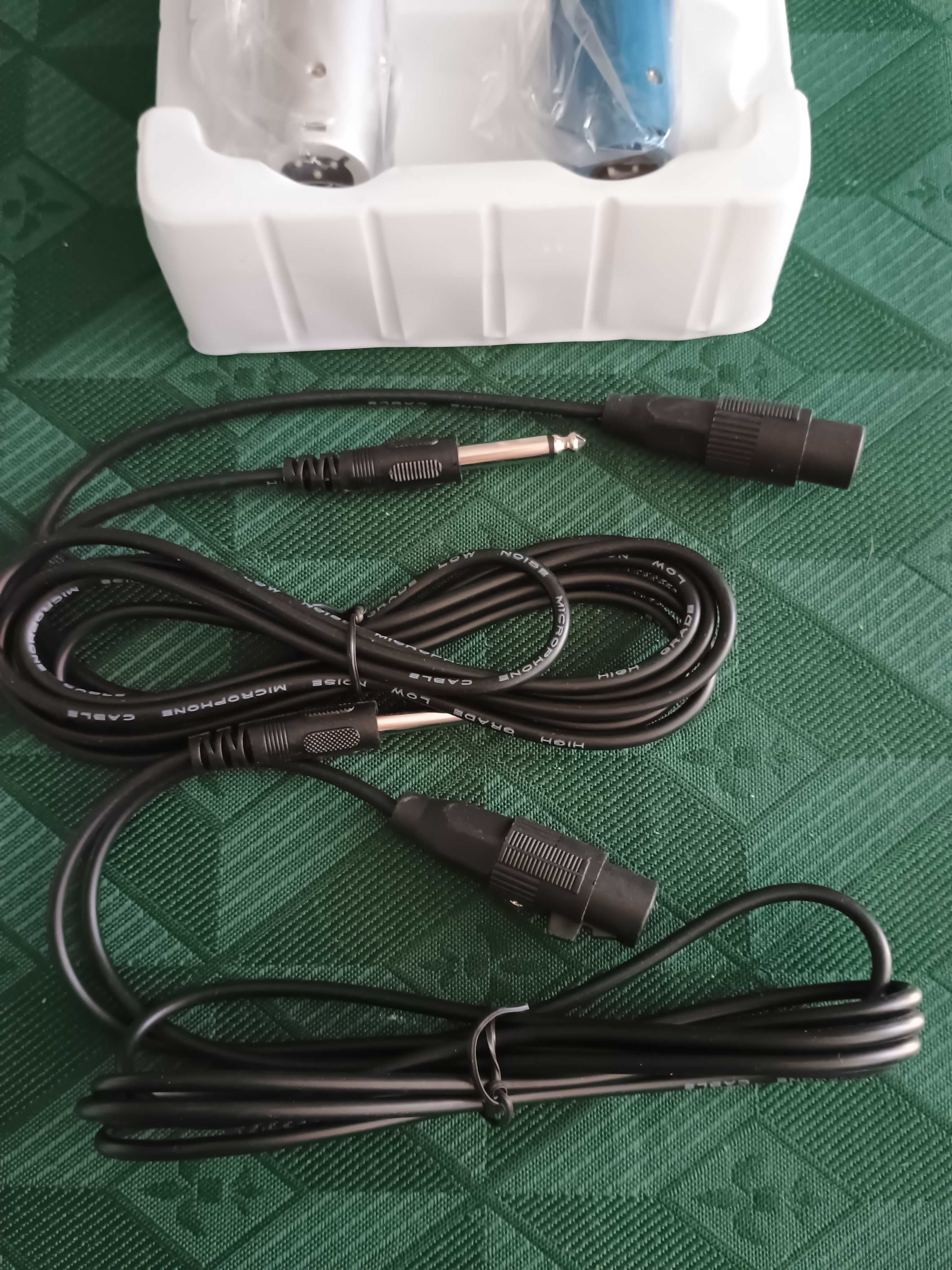 Mikrofon x2 WVNGR WG-119 dwie sztuki plus kable nowe