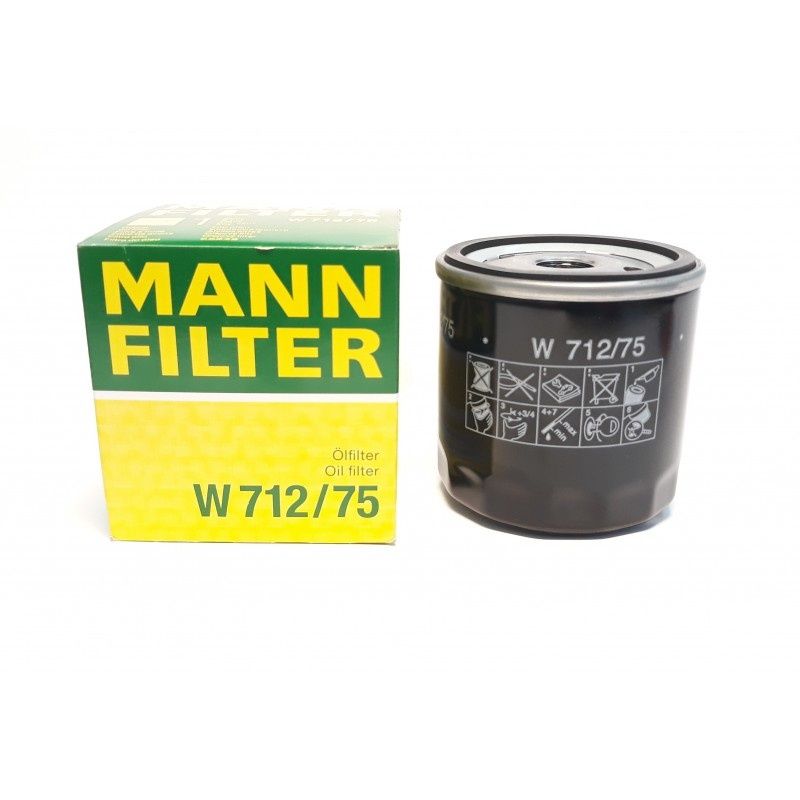 Фильтр масляный MANN-FILTER W 712/75 Lanos/Aveo 71275