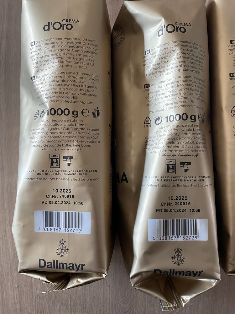 Dallmayr Dalmayr d Oro doro kawa ziarno ziarnista 4 kg cafe crema