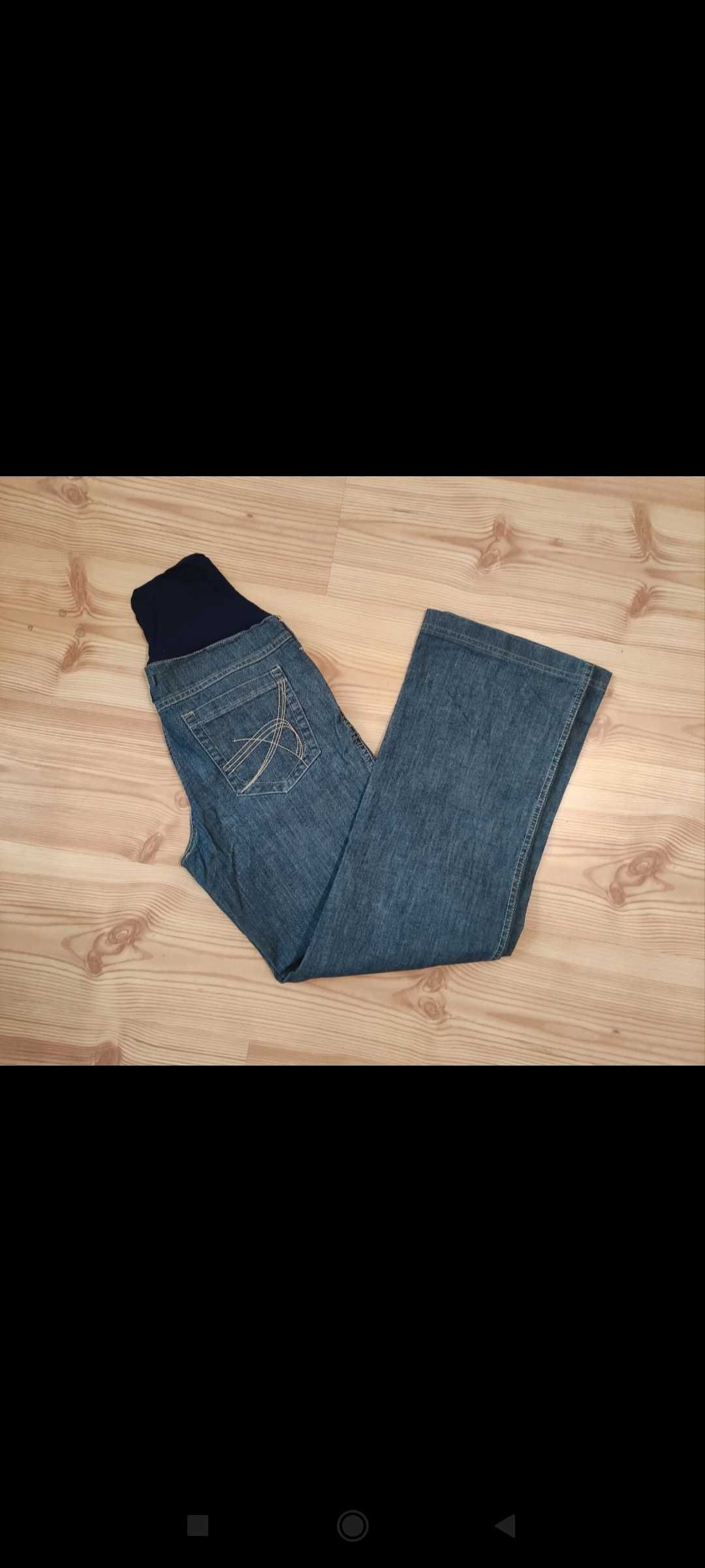 Spodnie ciążowe Mama Tinello  S / M cienki jeans prosta nogawka