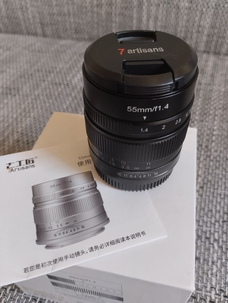 Obiektyw 7artisans 55mm F 1,4  M4/3