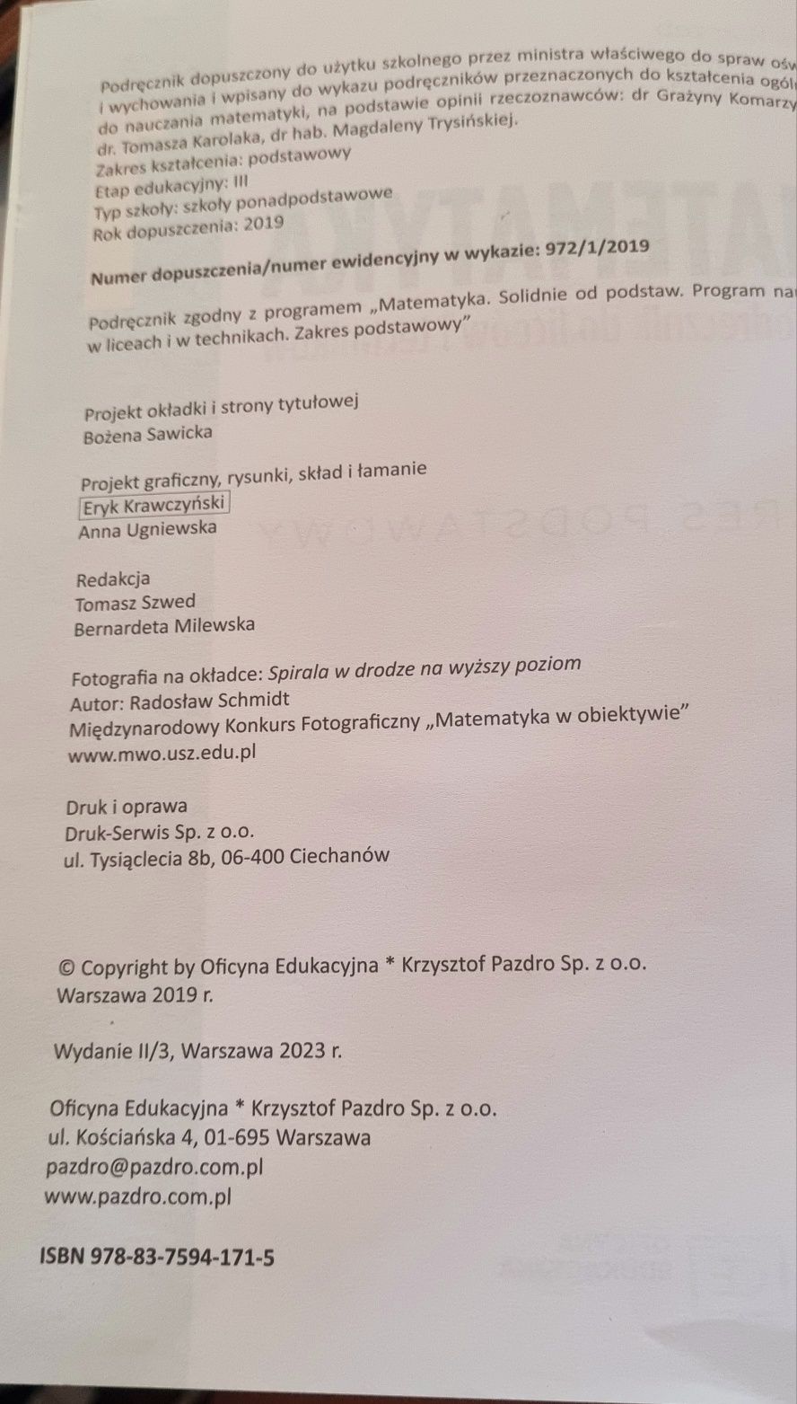 Matematyka 1 - Podręcznik do liceów I techników