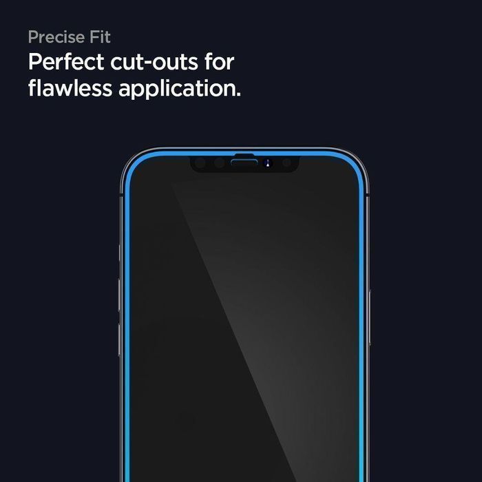 Szkło Hartowane Spigen Glass FC iPhone 12 Pro Max Czarne