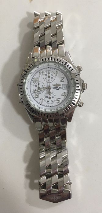 Relógio cronógrafo quartz em aço