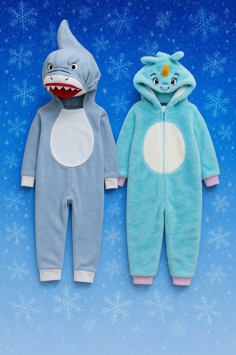 1-2 рок Disney Флісовий кігурумі, піжама, комбінезон Акула і Сніговик