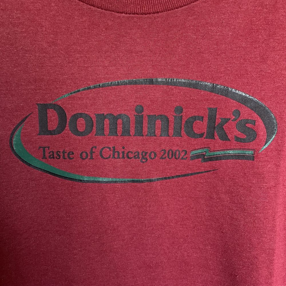 Koszulka T-shirt z nadrukiem Dominick’s Chicago 2002 Vintage [L]
