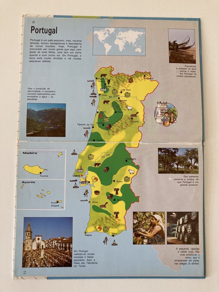 Livro Atlas Infantil Editora – Porto Editora (Anos 80)