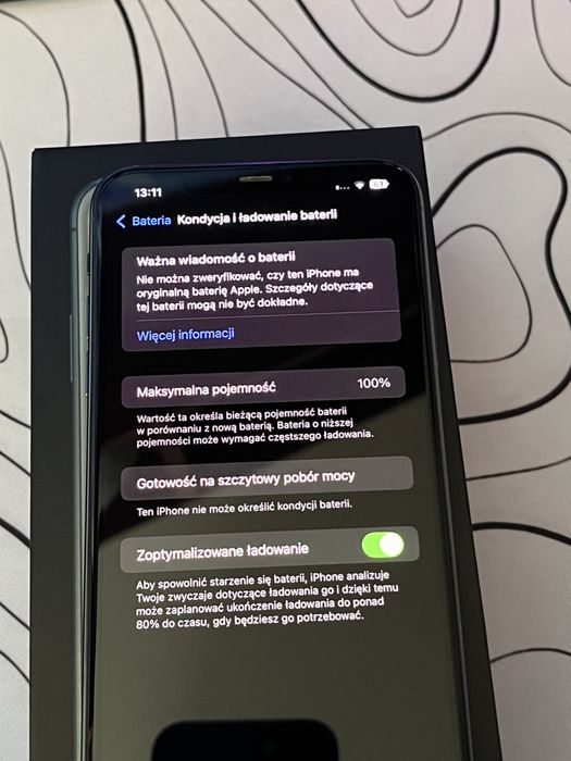 iPhone 11 Pro Max 256GB  100% baterii