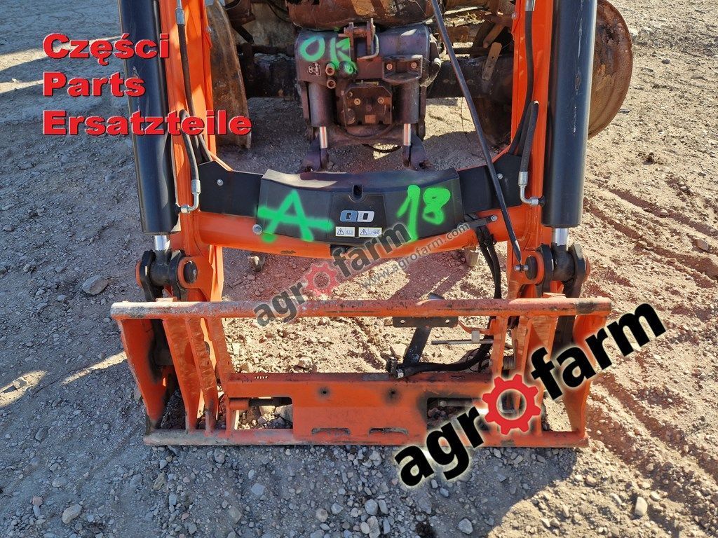 Kubota M7-171 części, skrzynia most silnik wał oś