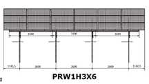Konstrukcja pod panele fotowoltaiczne jednopodporowa PRW1H3x6