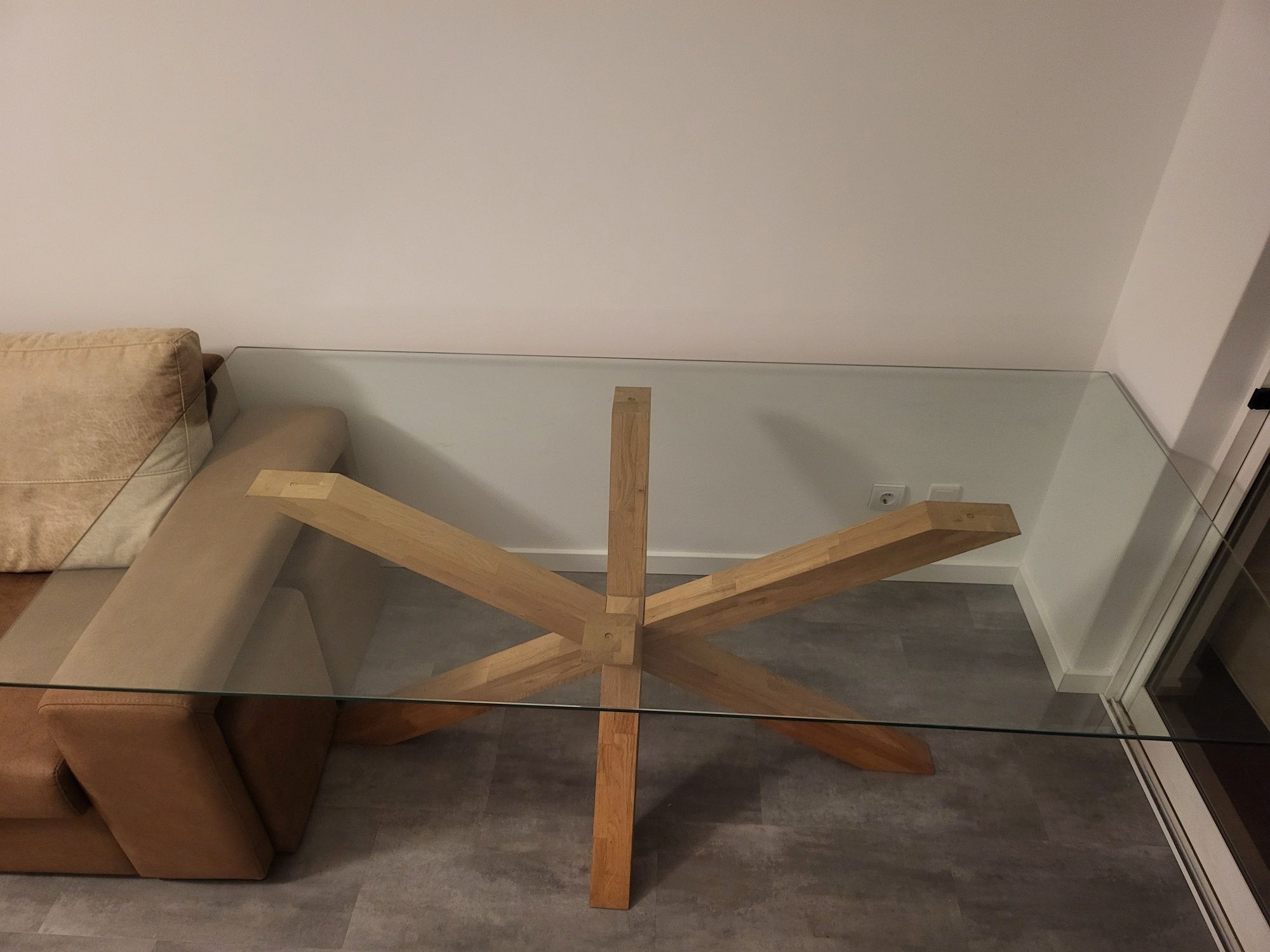 Mesa de Jantar 6 Pessoas - Vidro temprado