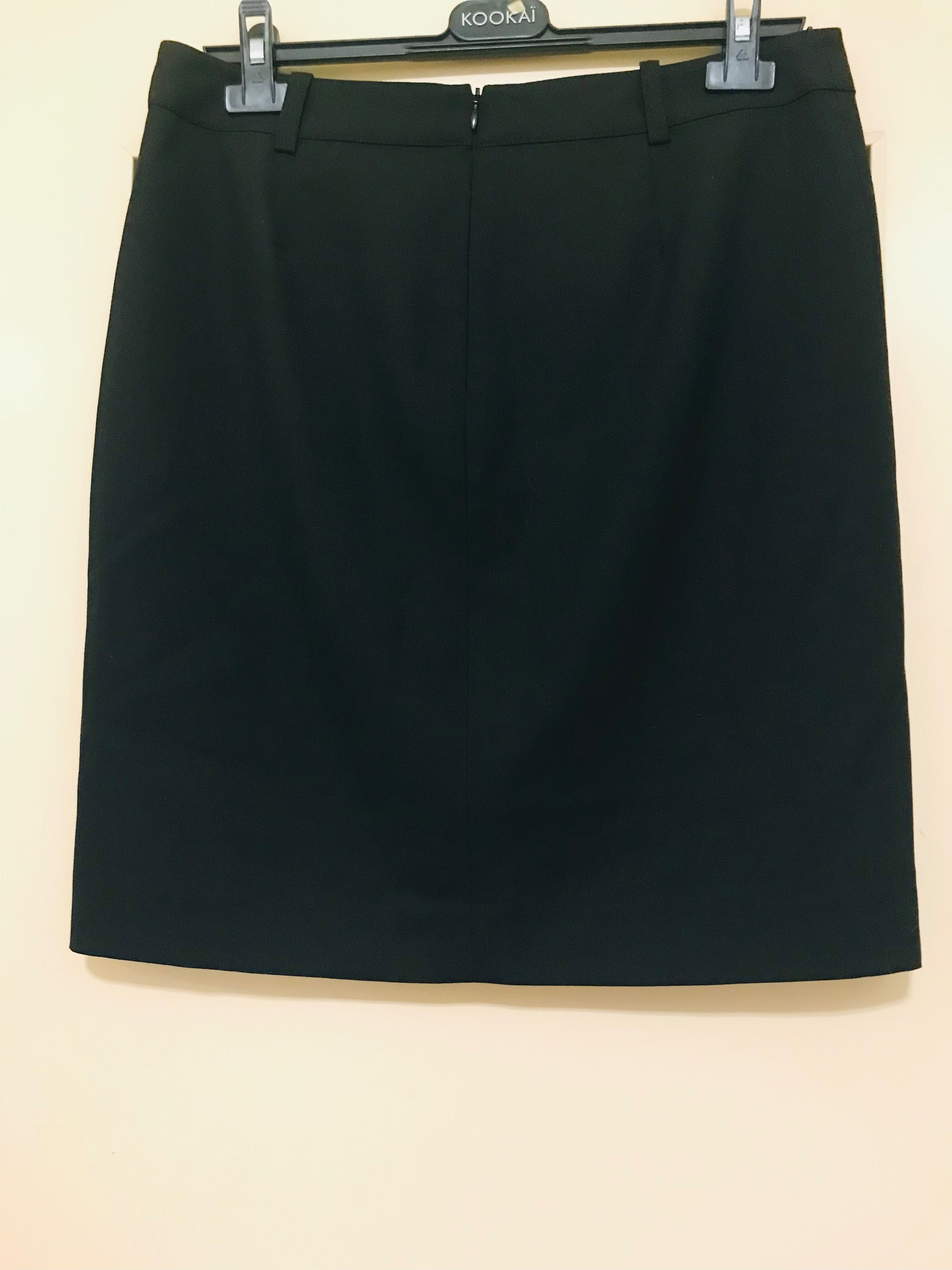 Mexx spódnica czarna klasyczna elegancka guziczki biurowa