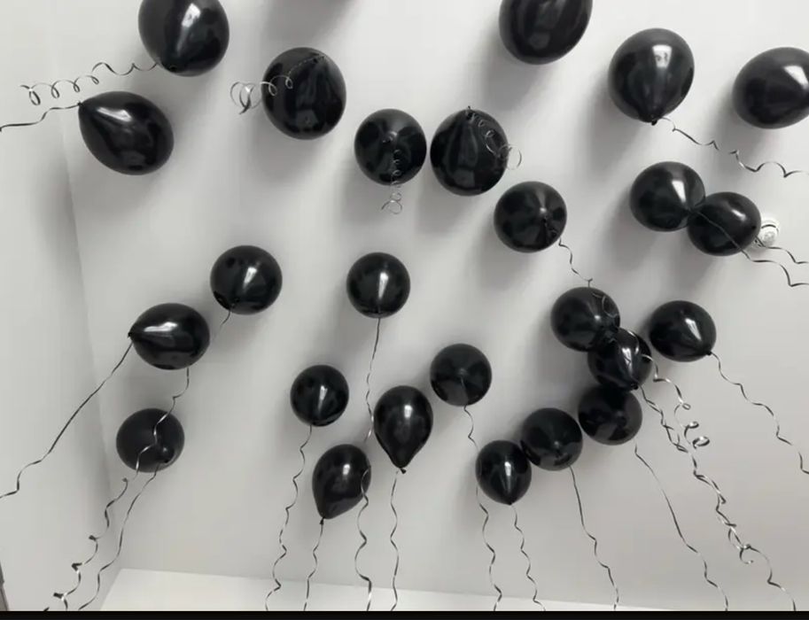 Чорні шарики 51шт Хелоуін великі замовити україна