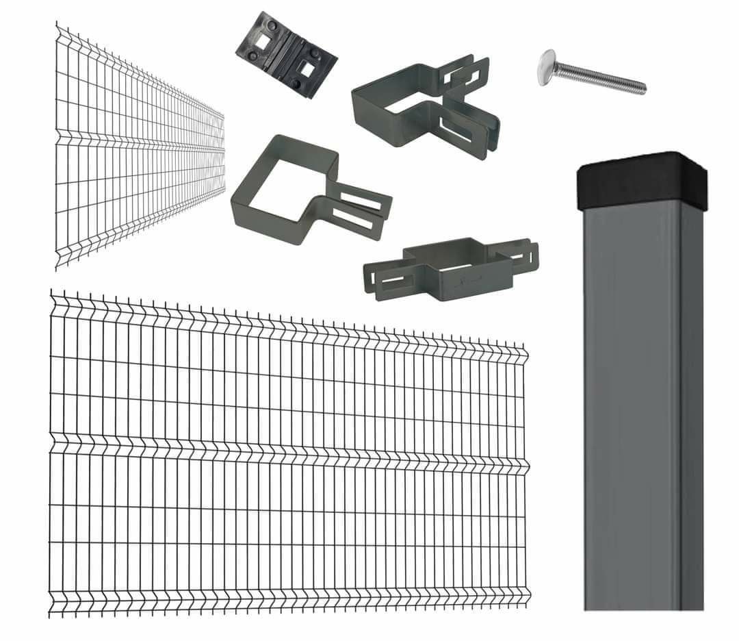 Słupki ogrodzeniowe h2,2 pcv czarne, panele,  siatki, Bramy furtki