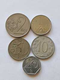 Лот монет Чехия+Чехословакия