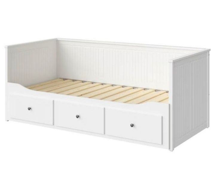 Łóżko rozkładane leżanka Ikea Hemnes 80-160/200 materace