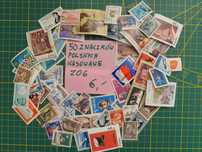 Zestaw Z06 – 50 oryginalnych polskich znaczków pocztowych