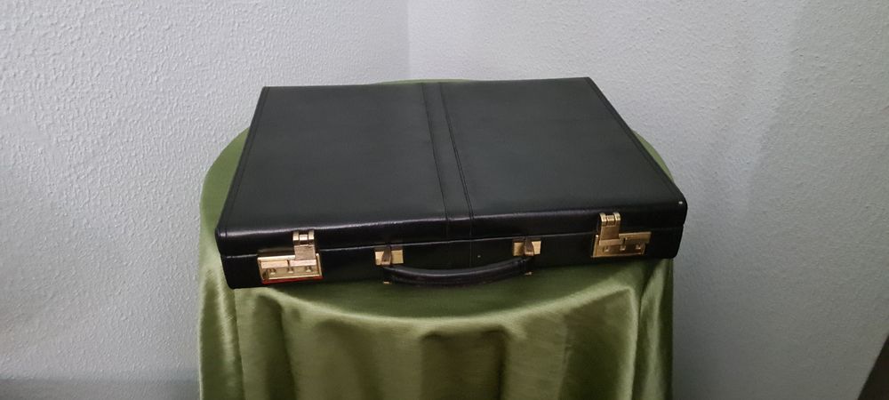 Pasta em pele genuína.