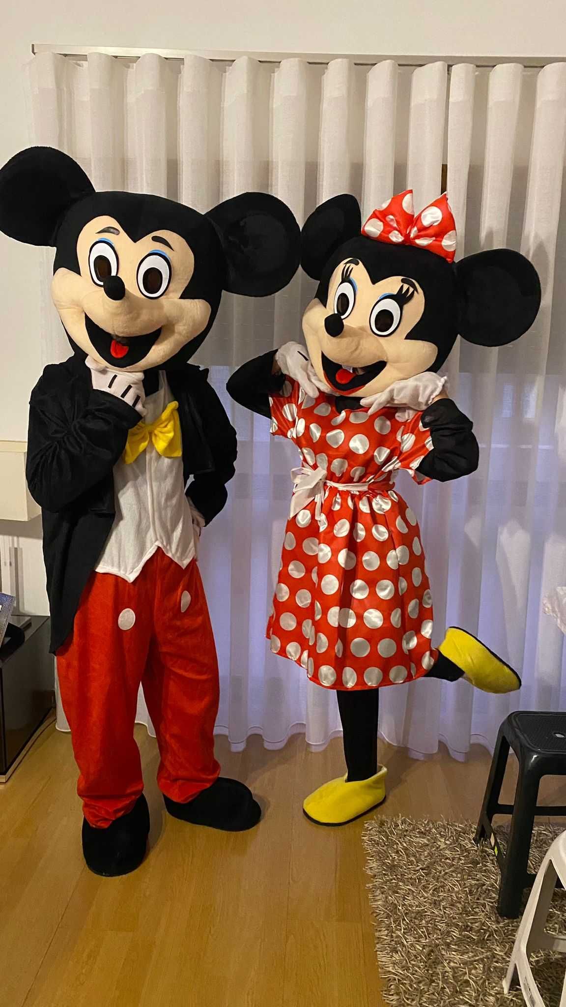 Mascotes mickey minnie