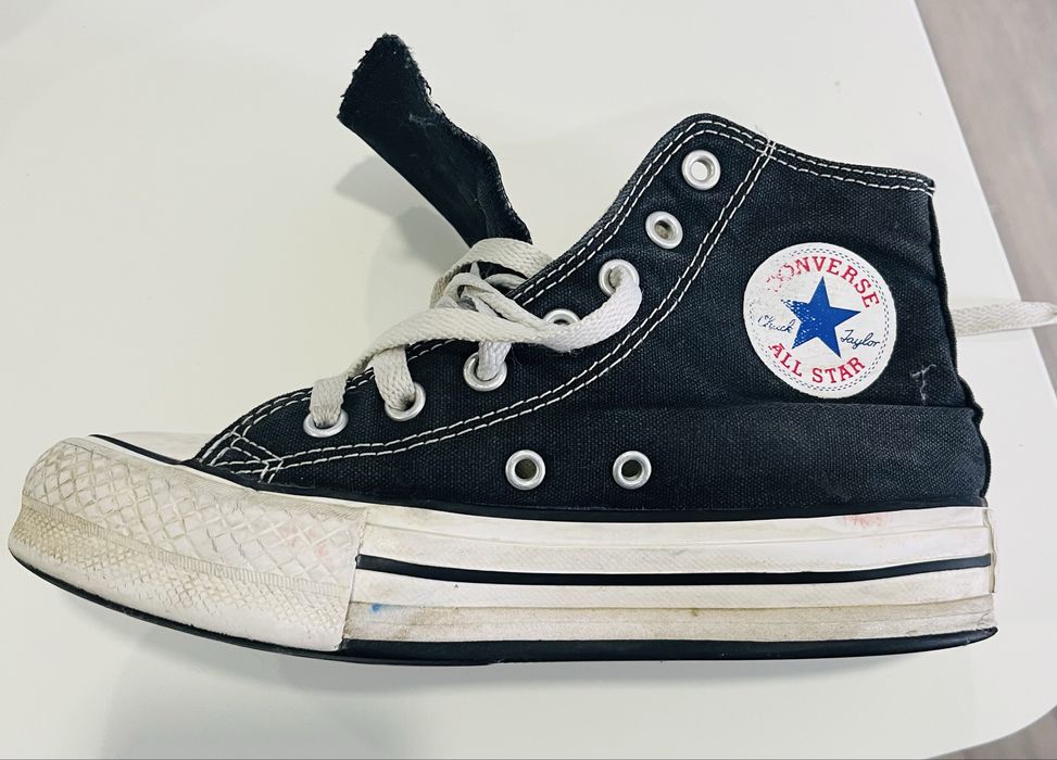 Tenis All Star pretos plataforma N 35