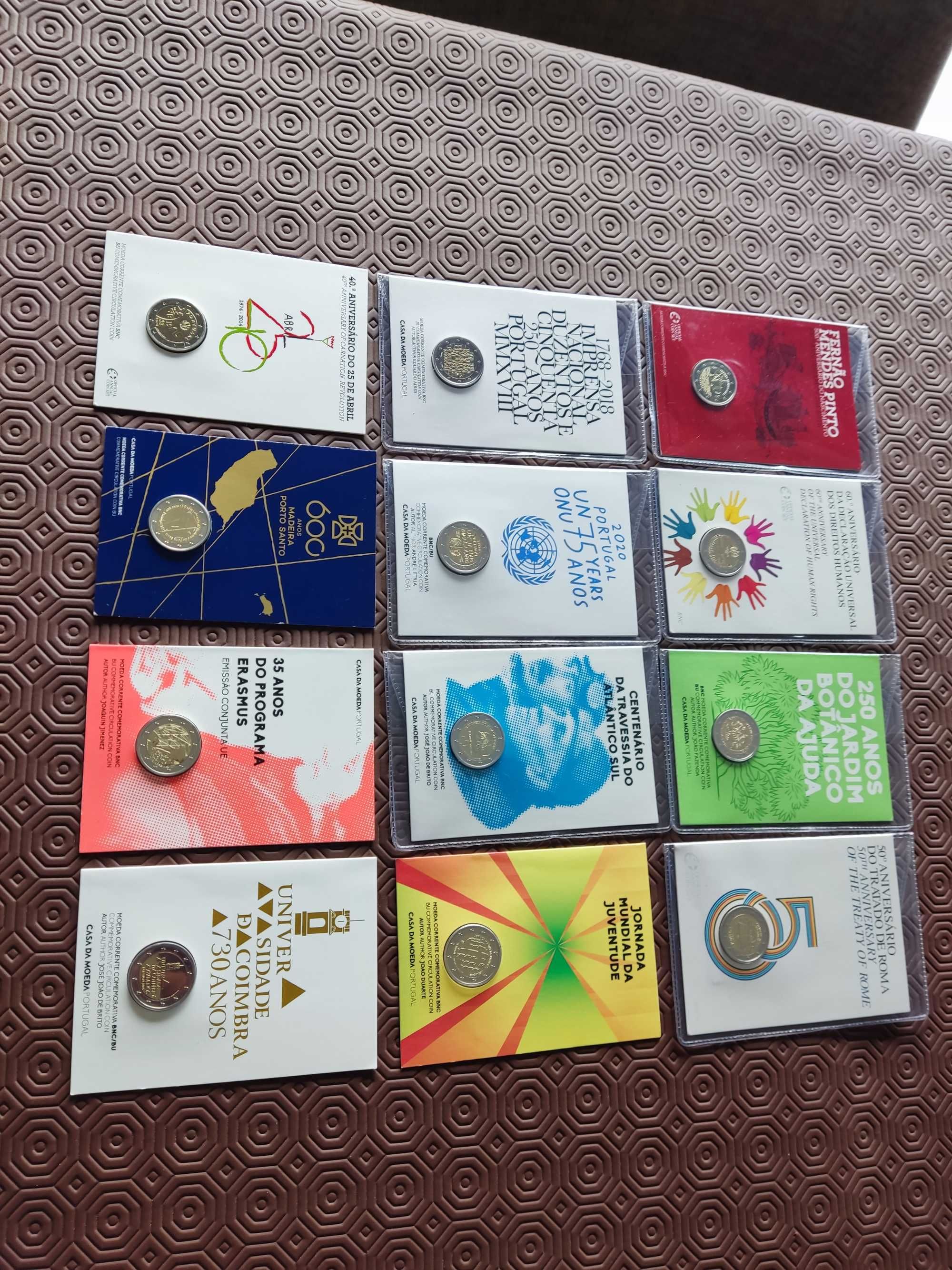 Moedas Comemorativas 2€ PROOF e BNC