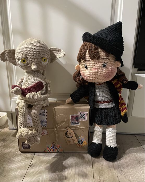 Dobby zgredek hermiona granger harry potter maskotka lalka handmade