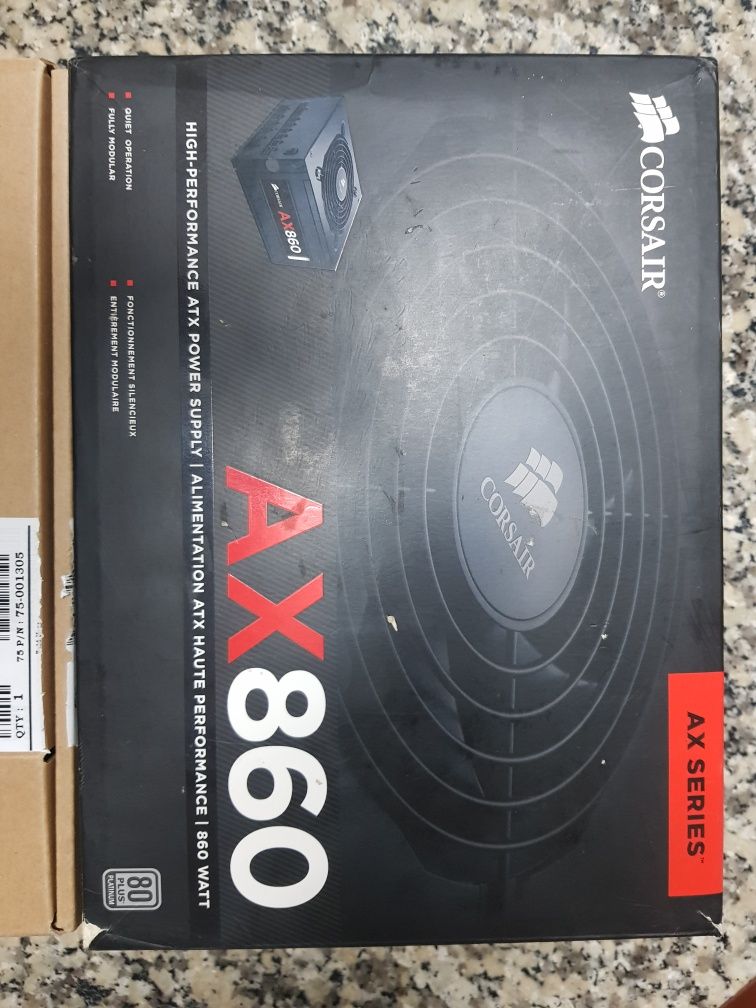 Fonte de alimentação corsair platinum AX860