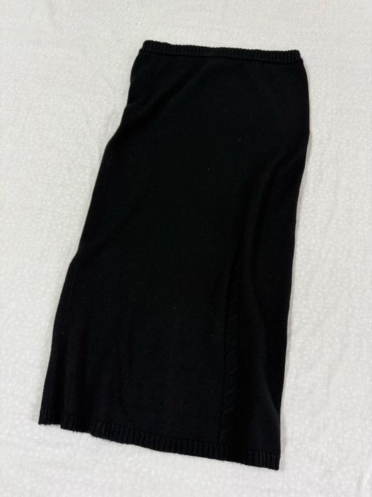 Спідниця чорна довга трикотаж на зиму miss h express розмір l xl